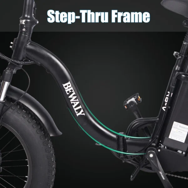 Burchda Electric Bike: Step-Thru Design for Easy Riding